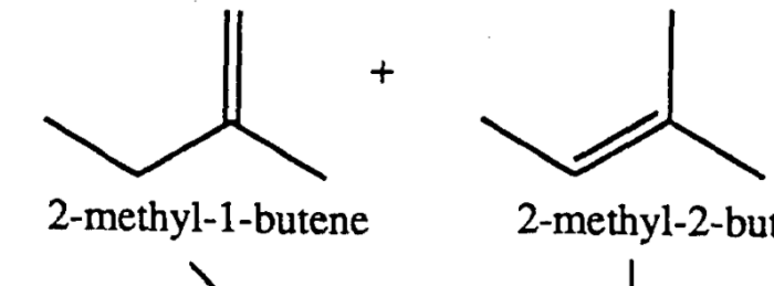 Rank the following alkenes in order of increasing stability