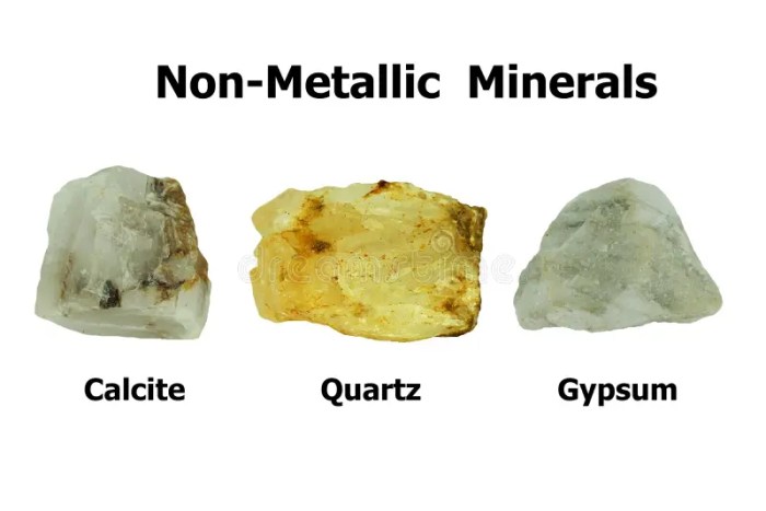 Nonmetallic minerals like halite and gypsum have no industrial uses.